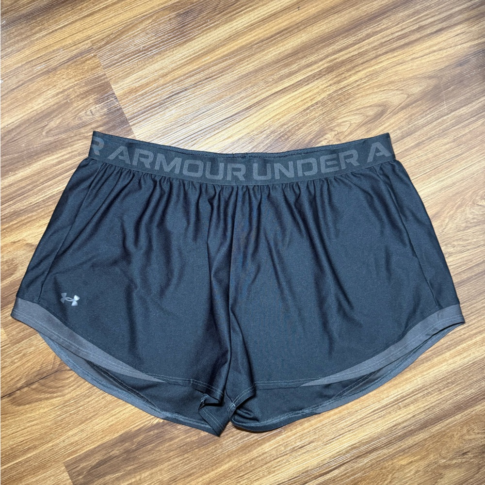 UA Play Up 2.0 3” Inseam Shorts - Under Armour Womens Training Shorts, Black XXL